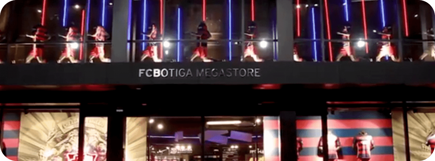 Wavetec Case Study FC Barcelona Megastore Center Image