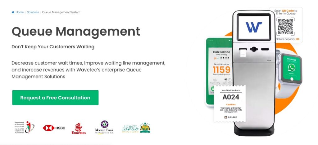 queue management solution for public offices